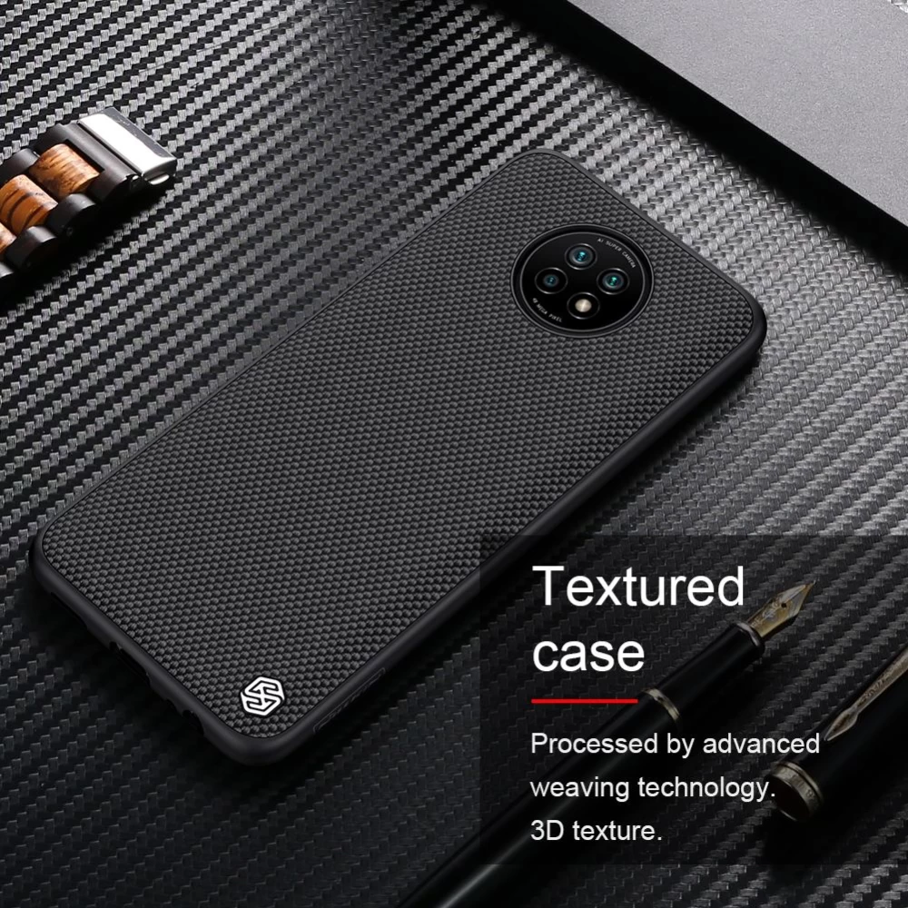 Xiaomi RedMi Note 9T dėklas Juoda Nillkin Textured 