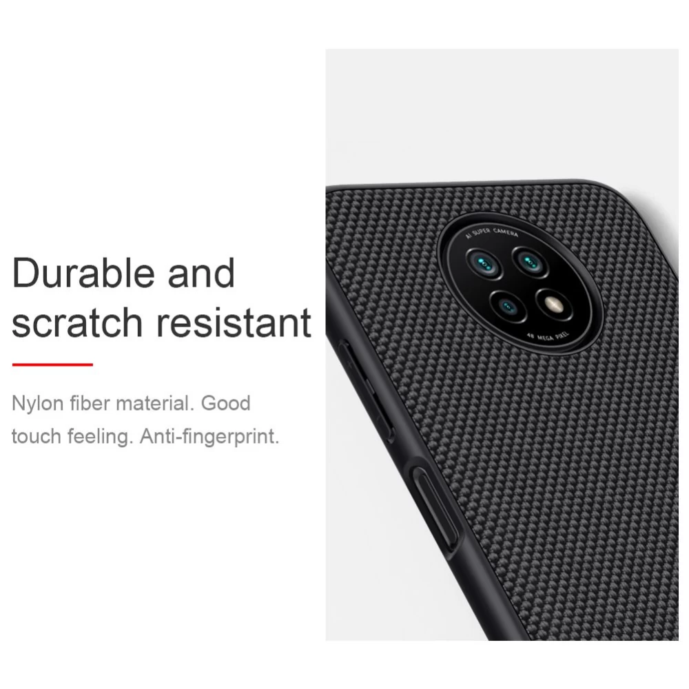 Xiaomi RedMi Note 9T dėklas Juoda Nillkin Textured 