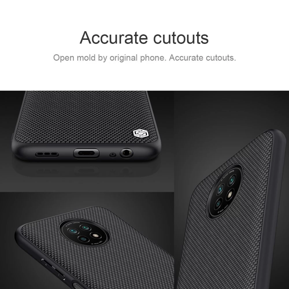 Xiaomi RedMi Note 9T dėklas Juoda Nillkin Textured 