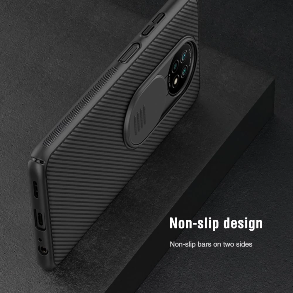 Xiaomi RedMi Note 9T vāciņš melns Nillkin CamShield 