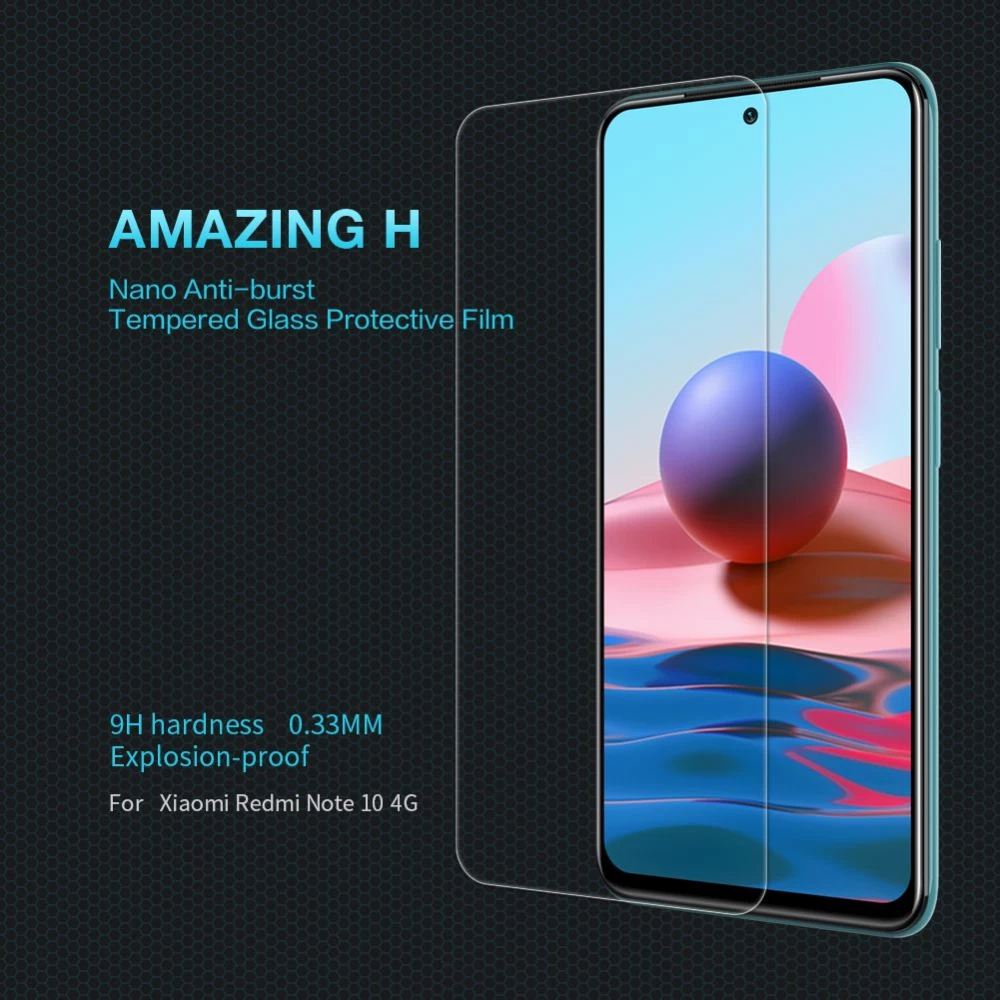 Xiaomi RedMi Note 10 4G apsauginis stiklas  Nillkin H Tempered Glass