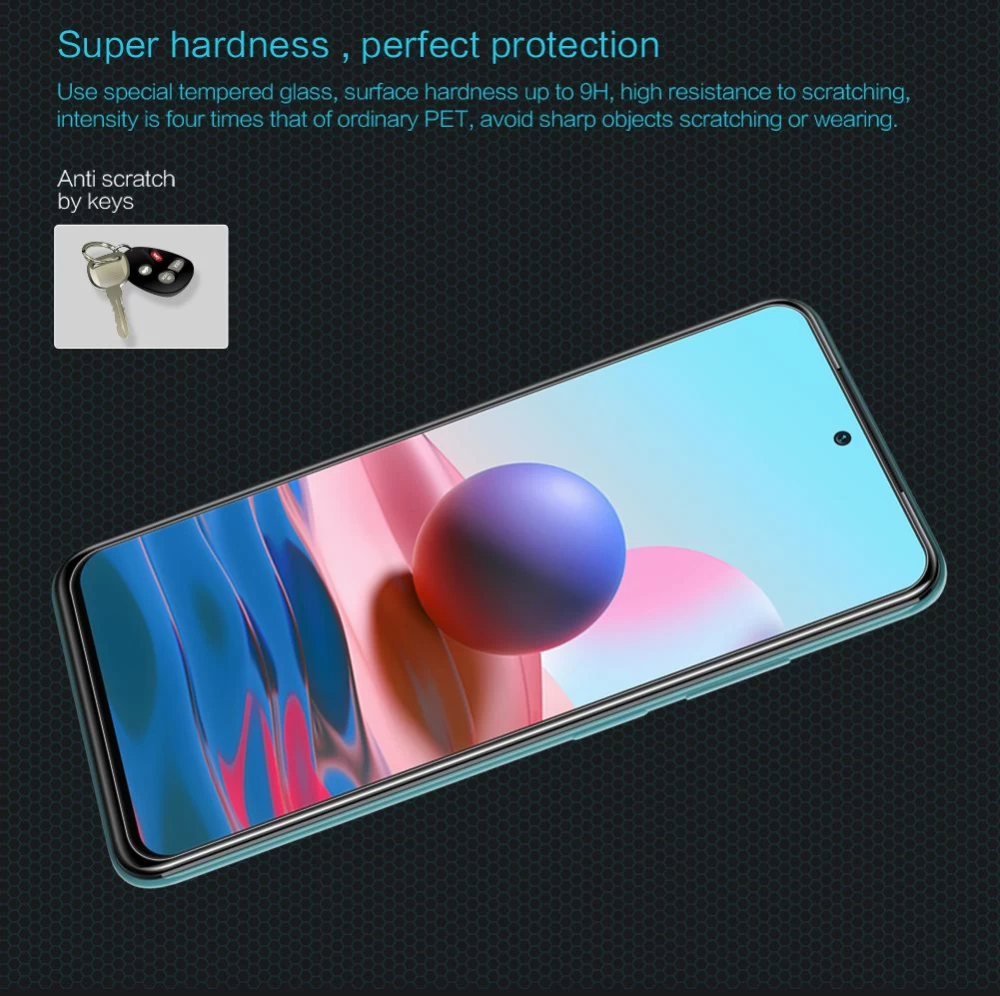 Xiaomi RedMi Note 10 4G apsauginis stiklas  Nillkin H Tempered Glass