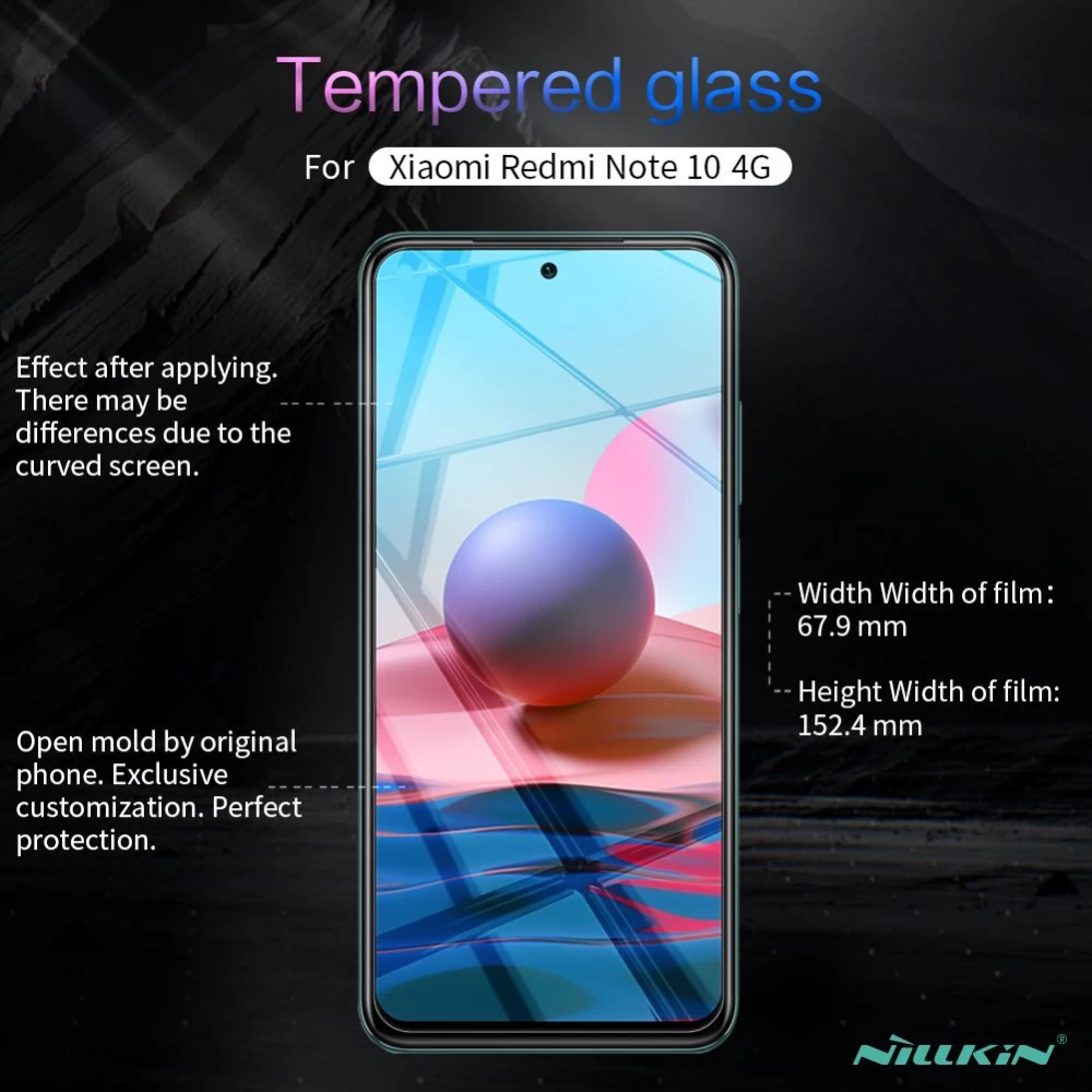 Xiaomi RedMi Note 10 4G apsauginis stiklas  Nillkin H Tempered Glass