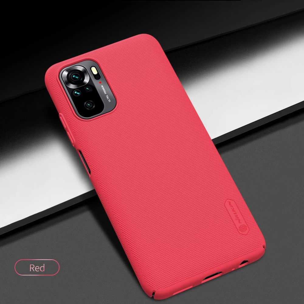 Xiaomi RedMi Note 10 4G dėklas baltas Nillkin Super Frosted Shield 