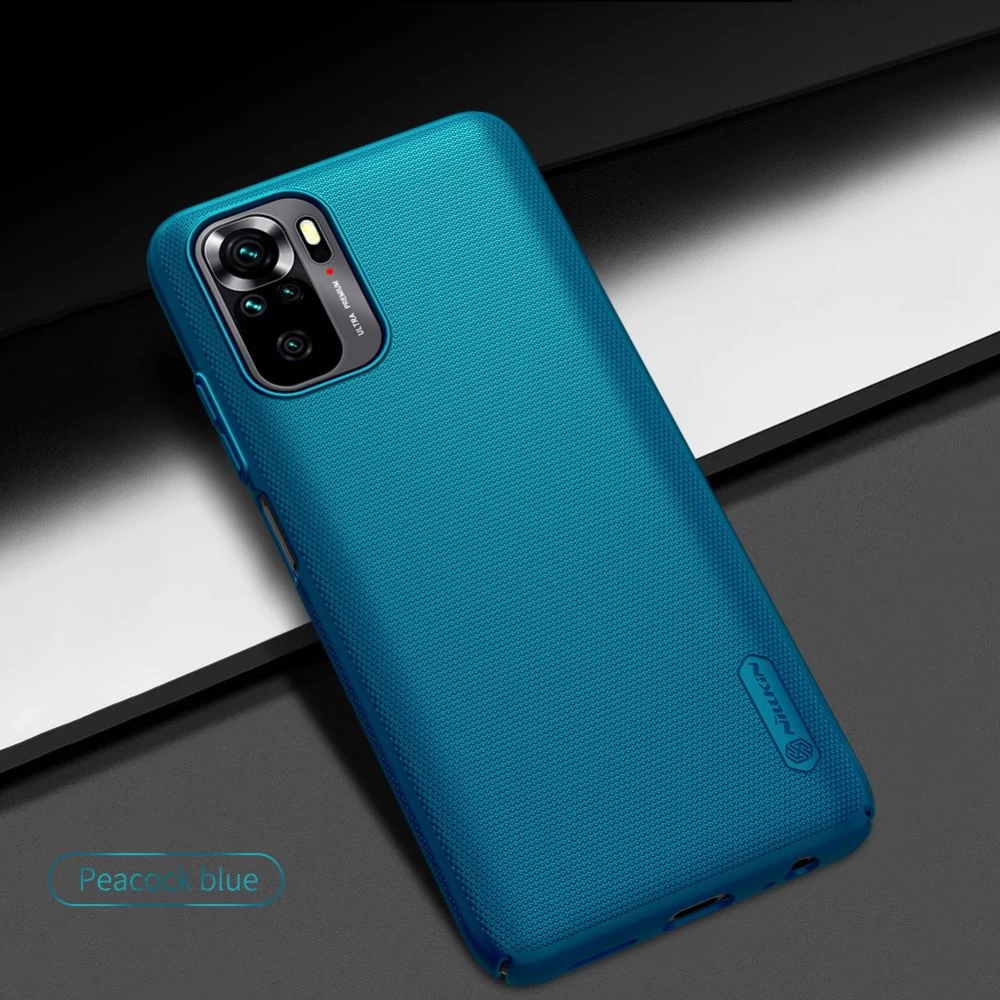 Xiaomi RedMi Note 10 4G dėklas baltas Nillkin Super Frosted Shield 
