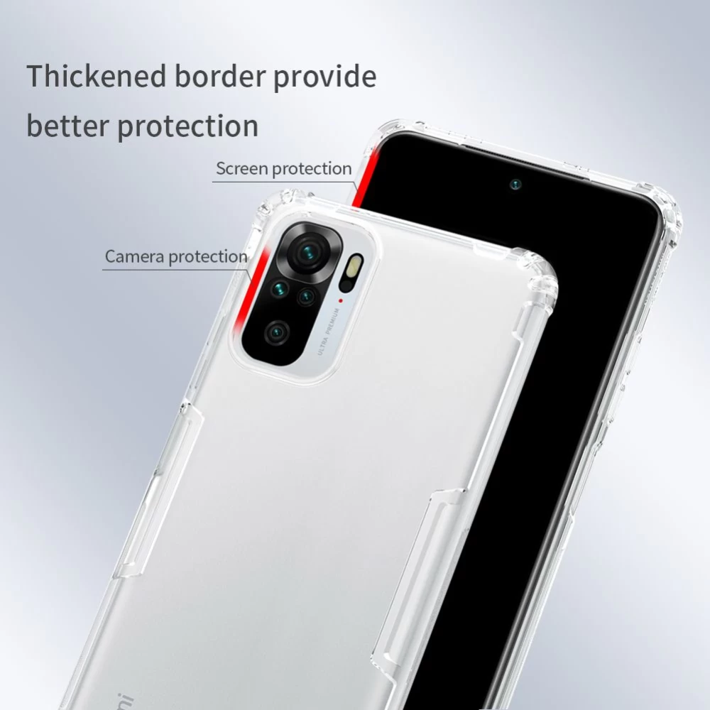 Xiaomi RedMi Note 10 4G dėklas skaidrus Nillkin TPU 