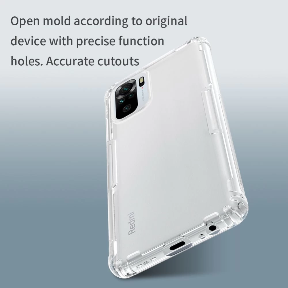 Xiaomi RedMi Note 10 4G dėklas skaidrus Nillkin TPU 