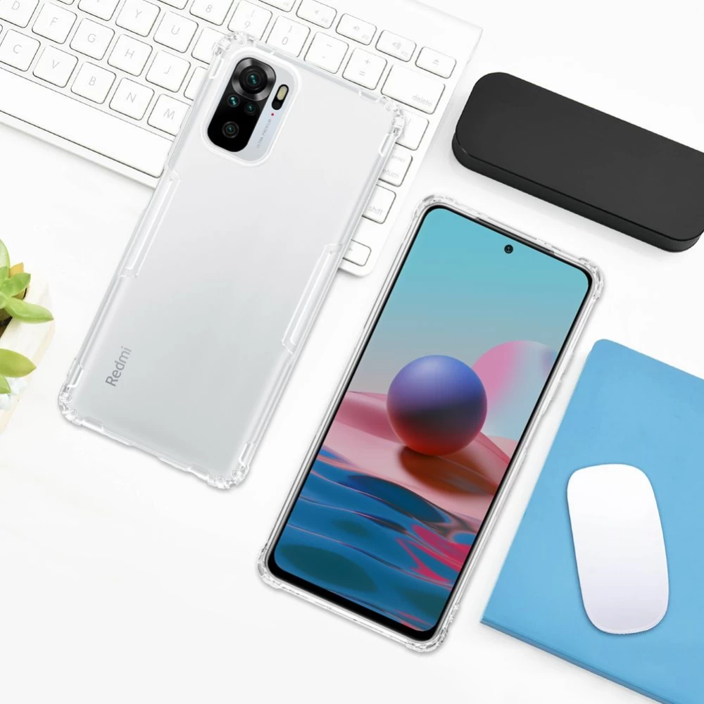Xiaomi RedMi Note 10 4G dėklas skaidrus Nillkin TPU 