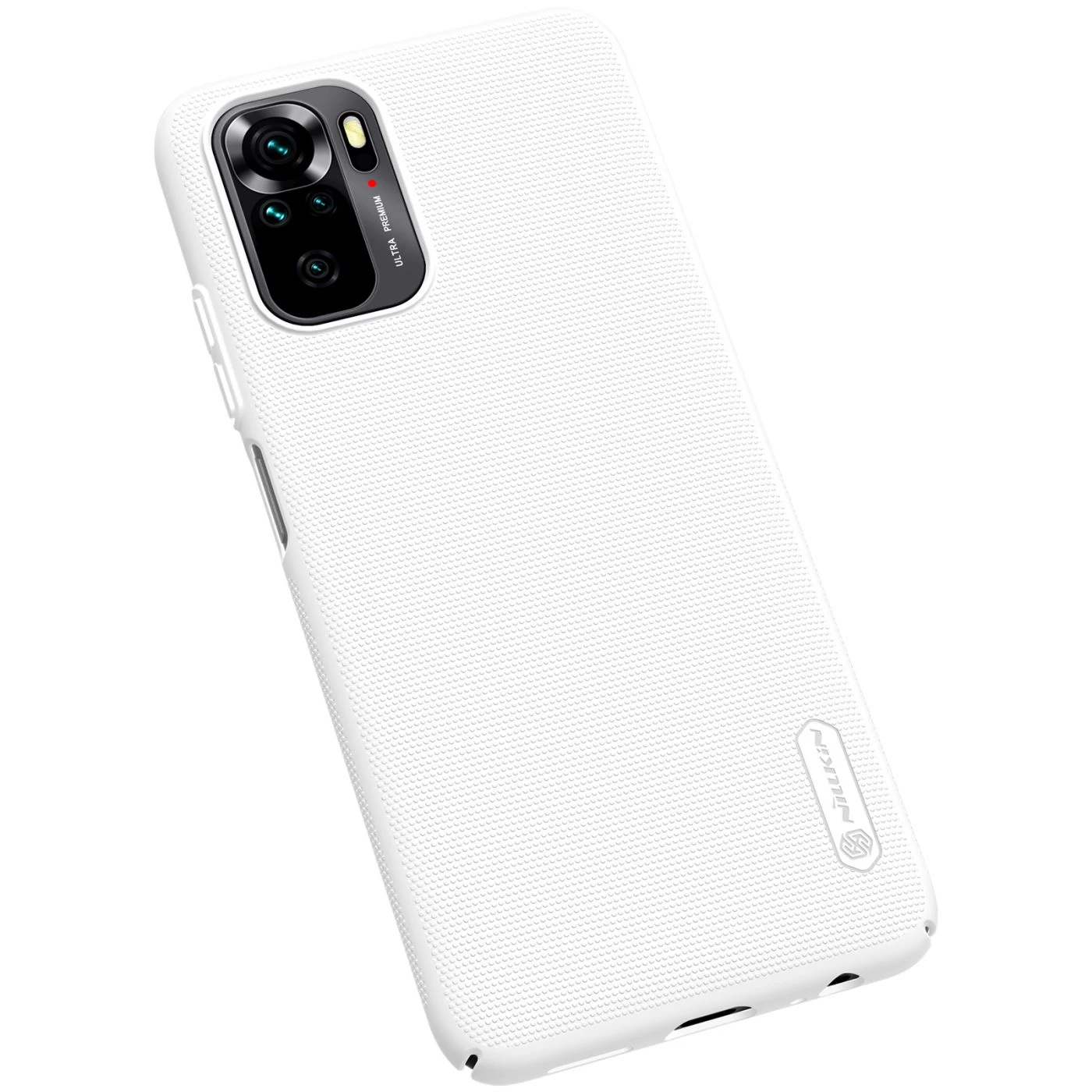 Xiaomi RedMi Note 10 4G dėklas baltas Nillkin Super Frosted Shield
