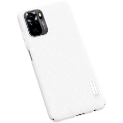 Xiaomi RedMi Note 10 4G dėklas baltas Nillkin Super Frosted Shield 