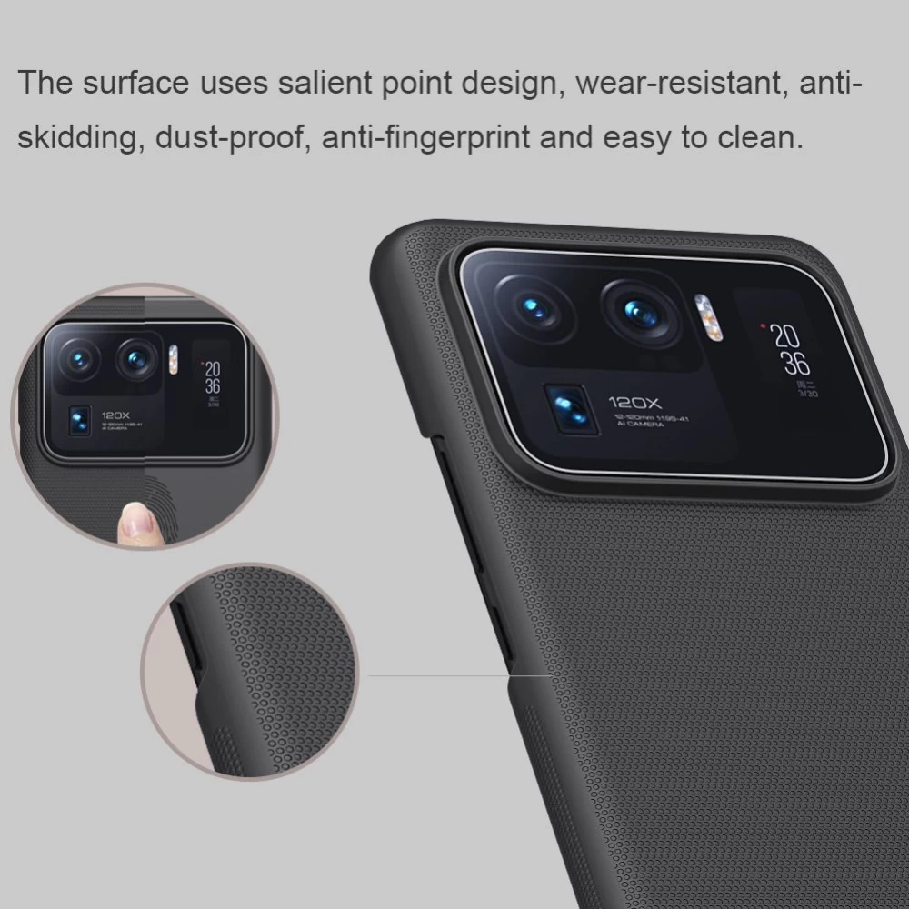 Xiaomi Mi 11 Ultra case black Nillkin Super Frosted Shield 