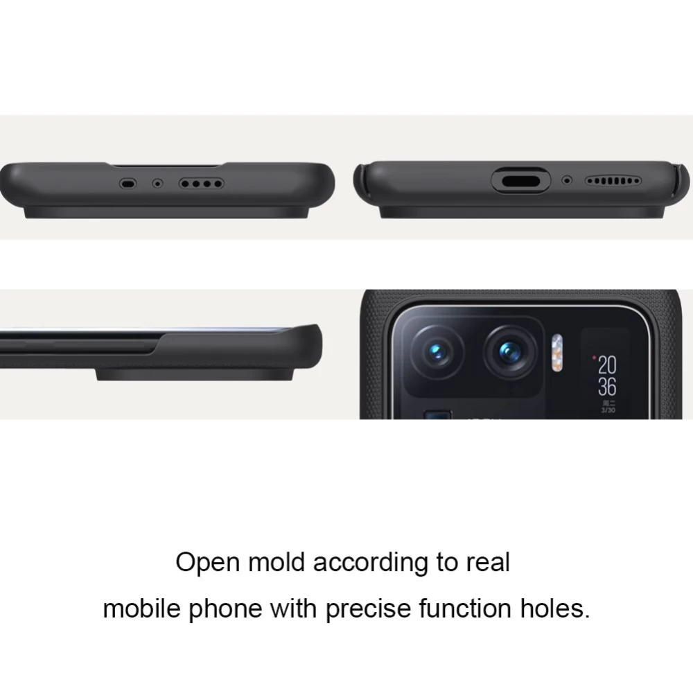 Xiaomi Mi 11 Ultra case black Nillkin Super Frosted Shield 
