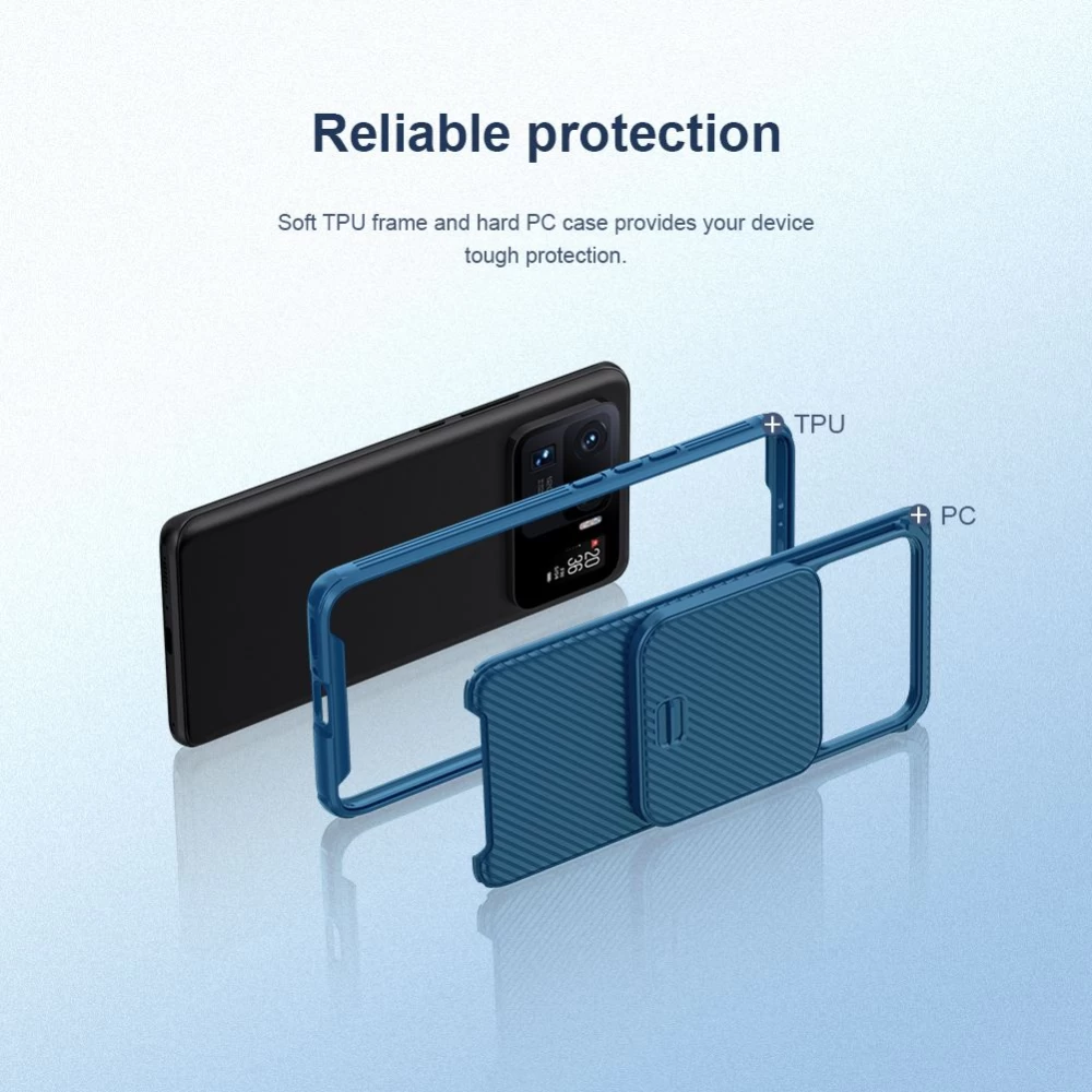 Xiaomi Mi 11 Ultra case blue Nillkin CamShield PRO 