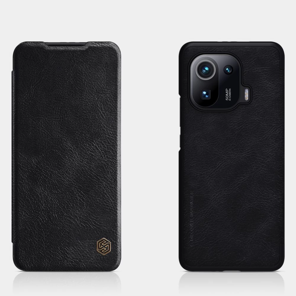 Xiaomi Mi 11 Pro case brown Nillkin Qin Leather 