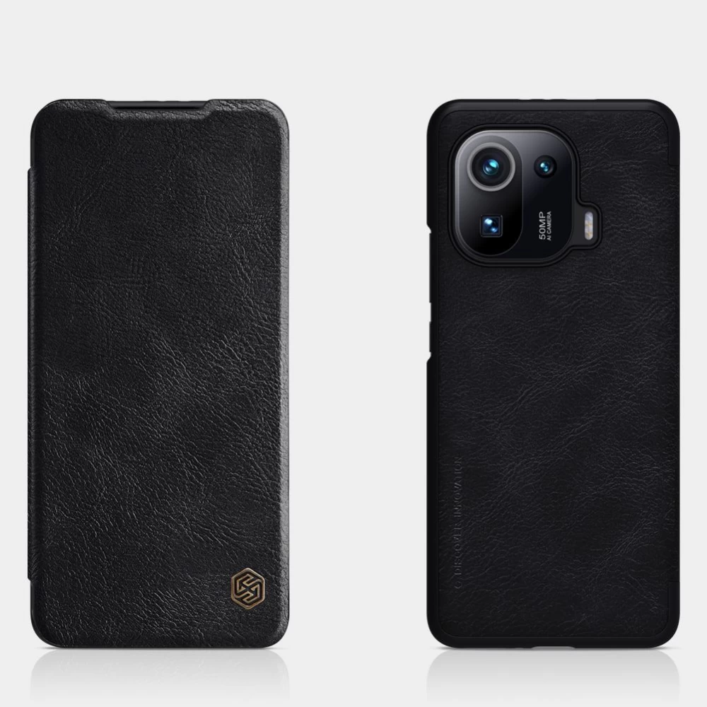 Xiaomi Mi 11 Pro case red Nillkin Qin Leather 