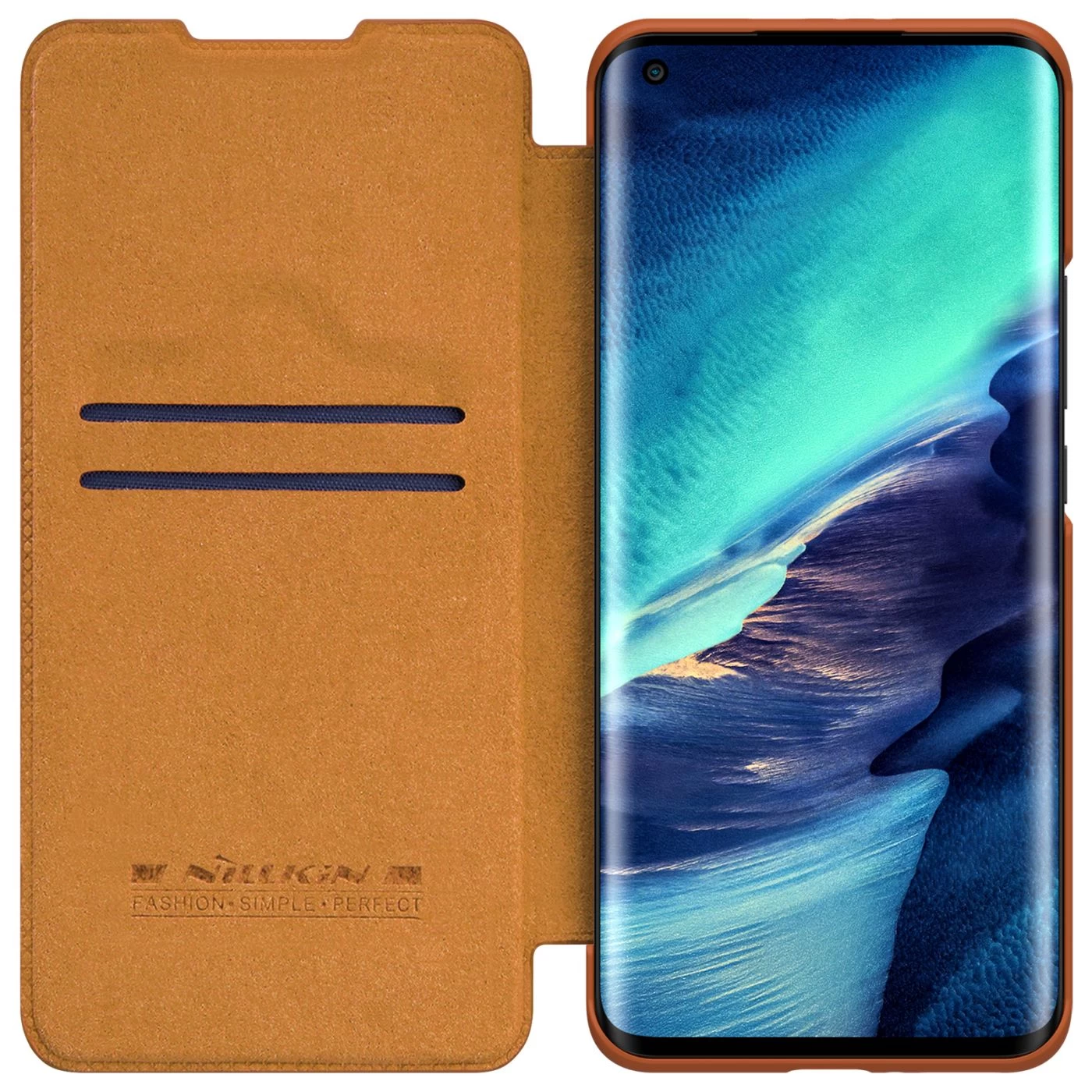 Xiaomi Mi 11 Pro case brown Nillkin Qin Leather