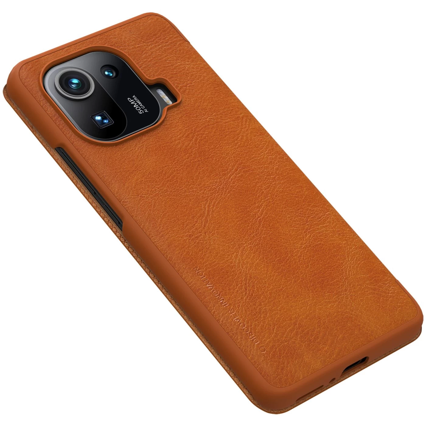 Xiaomi Mi 11 Pro case brown Nillkin Qin Leather