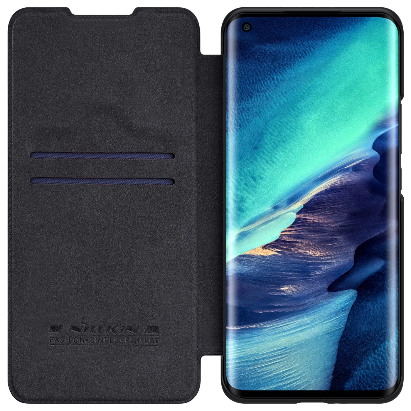 Xiaomi Mi 11 Pro dėklas Juoda Nillkin Qin Leather