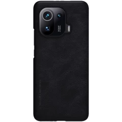 Xiaomi Mi 11 Pro dėklas Juoda Nillkin Qin Leather 