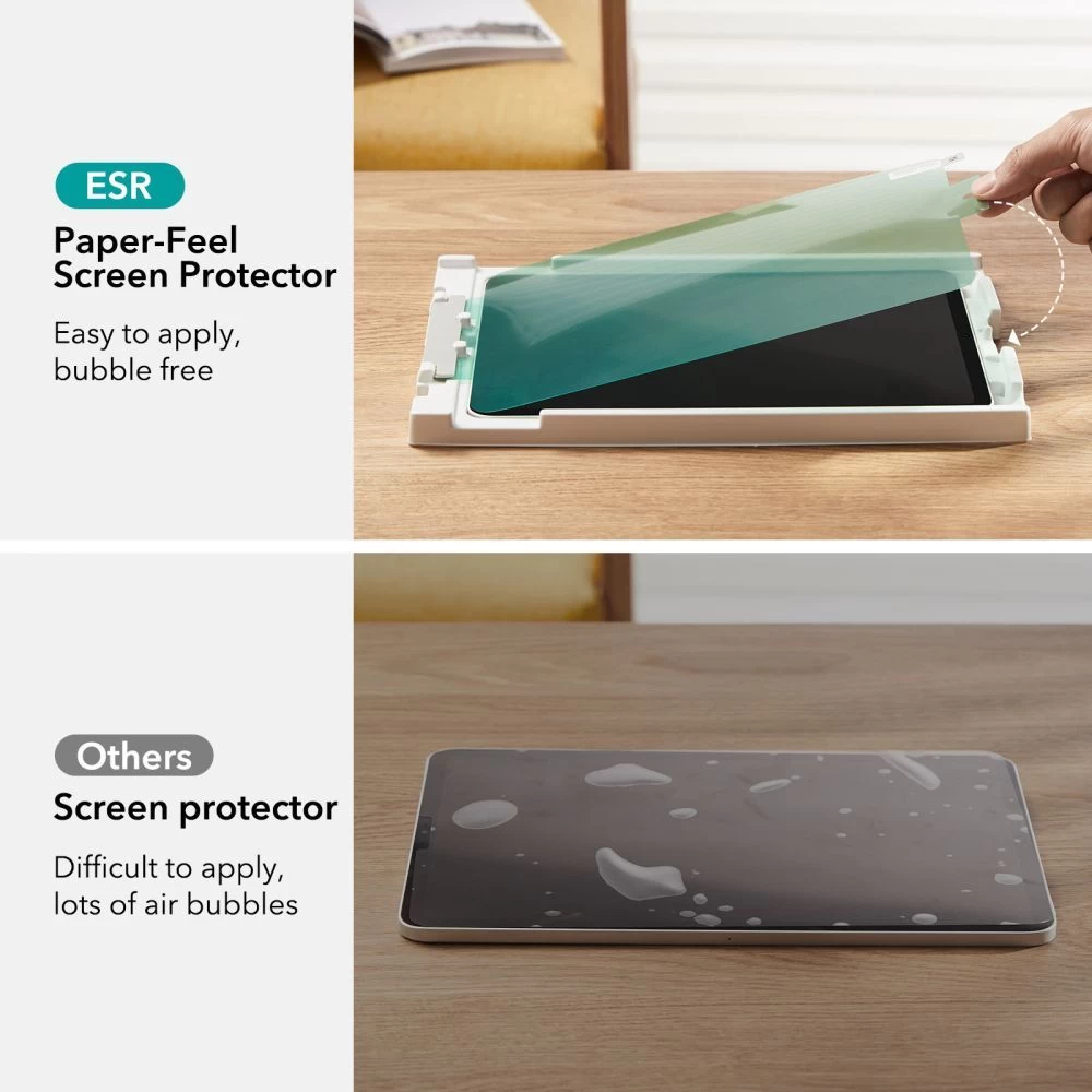 Apple iPad Pro 12.9 (2021) tahvelarvuti ekraani kaitseklaas  ESR PAPER FEEL (2-pack)