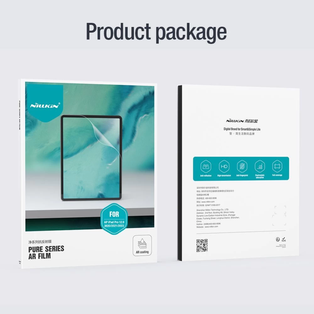 Apple iPad Pro 12.9 (2021) tablet skärmskydd  Nillkin Pure Series AR Film