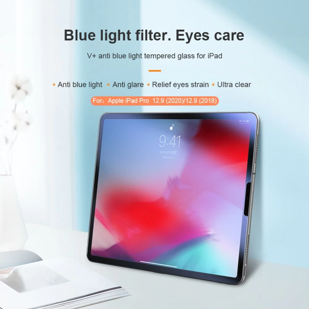 Apple iPad Pro 12.9 (2021) tahvelarvuti ekraani kaitseklaas  Nillkin V+ Anti Blue Light