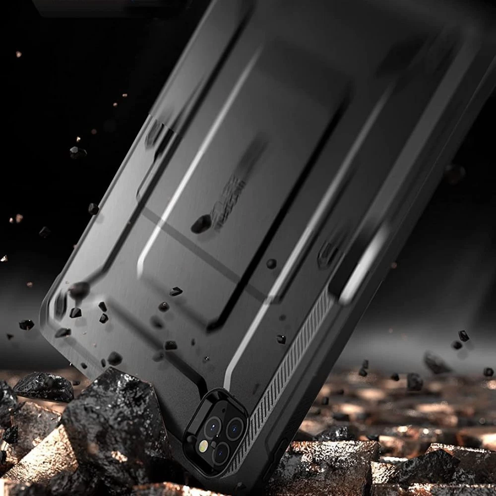 Apple iPad Pro 12.9 (2021) tablet case black SUPCASE UNICORN BEETLE PRO PENCIL