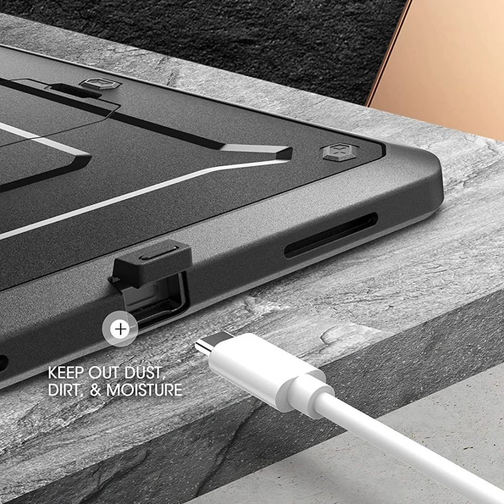 Apple iPad Pro 12.9 (2021) tablet case black SUPCASE UNICORN BEETLE PRO PENCIL