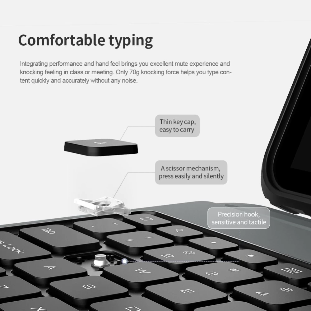 Apple iPad Pro 12.9 (2021) Planšetės dėklas Juoda Nillkin Bumper Combo Keyboard