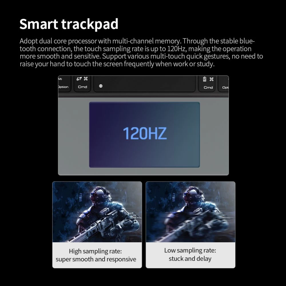 Apple iPad Pro 12.9 (2021) Planšetės dėklas Juoda Nillkin Bumper Combo Keyboard