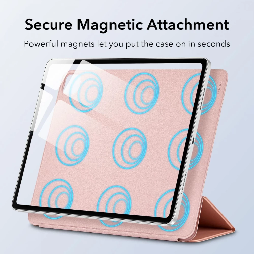 Apple iPad Pro 12.9 (2021) Planšetės dėklas rožinis ESR Rebound Magnetic 