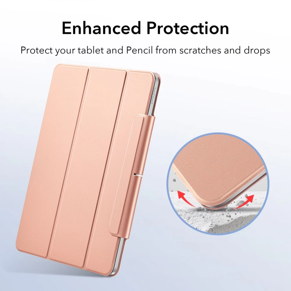 Apple iPad Pro 12.9 (2021) Planšetės dėklas rožinis ESR Rebound Magnetic 