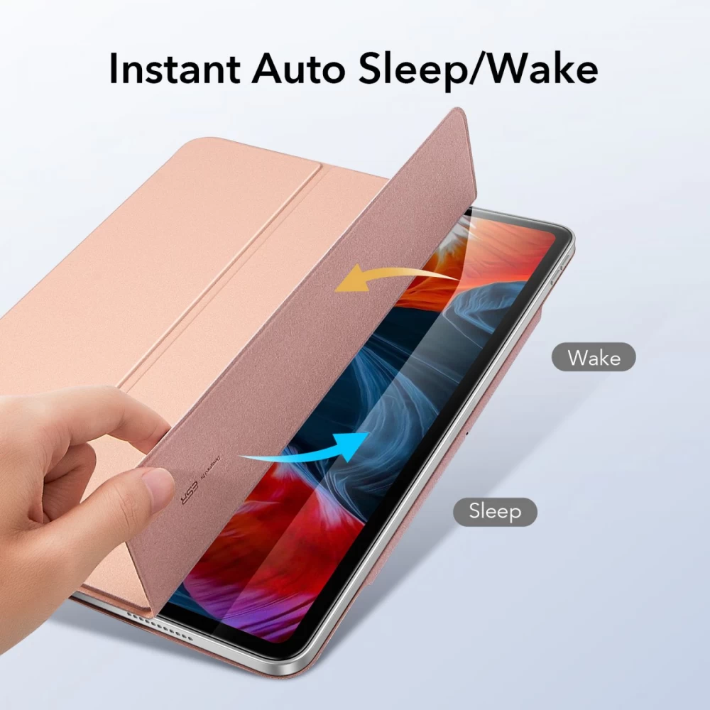 Apple iPad Pro 12.9 (2021) Planšetės dėklas rožinis ESR Rebound Magnetic 