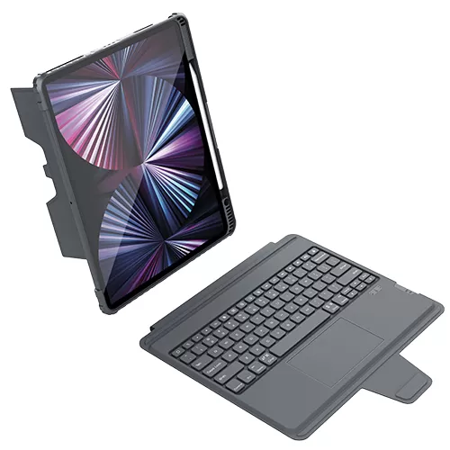 Apple iPad Pro 12.9 (2021) maciņš melns NILLKIN BUMPER COMBO KEYBOARD (BACKLIT VERSION)