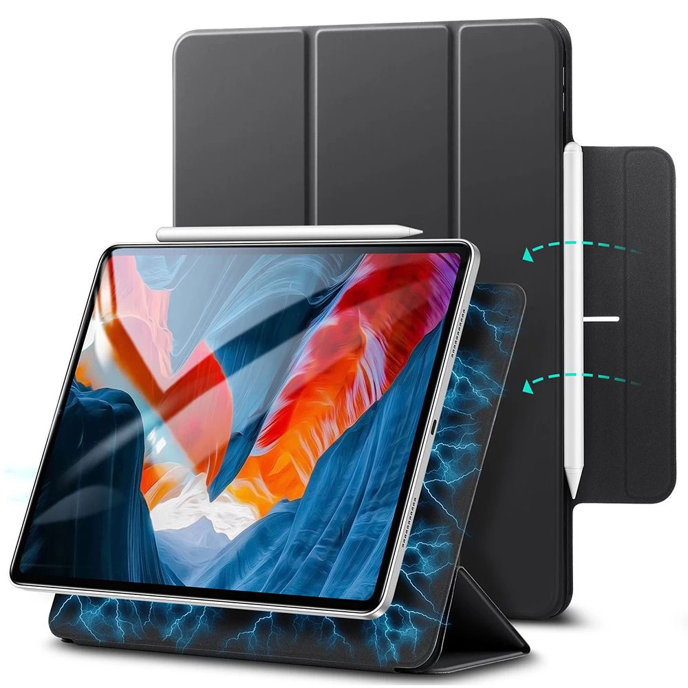 Apple iPad Pro 12.9 (2021) Planšetės dėklas Juoda ESR Rebound Magnetic