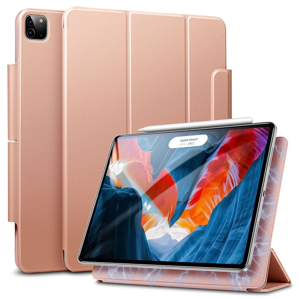 Apple iPad Pro 12.9 (2021) Planšetės dėklas rožinis ESR Rebound Magnetic