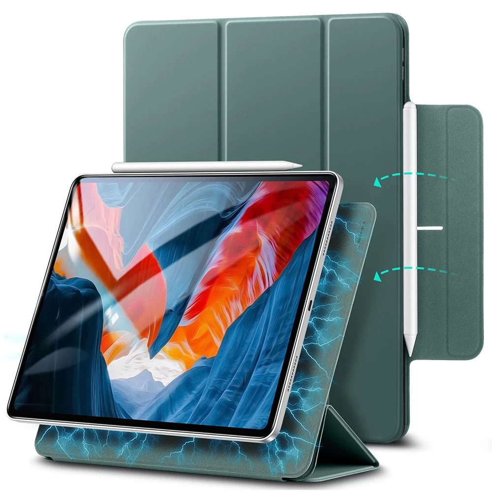 Apple iPad Pro 12.9 (2021) Planšetės dėklas žalia ESR Rebound Magnetic
