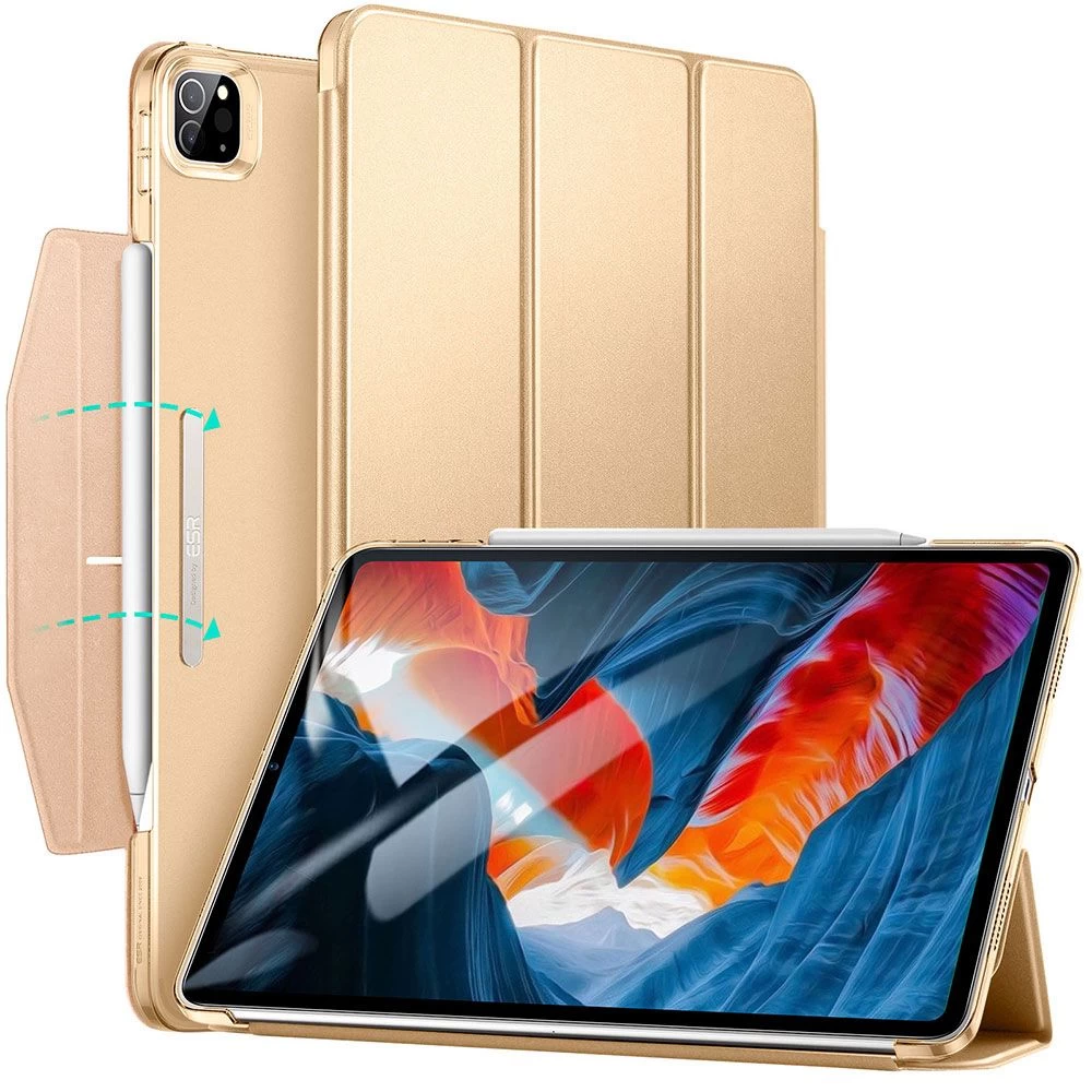 Apple iPad Pro 12.9 (2021) Planšetės dėklas auksinis ESR Ascend Trifold