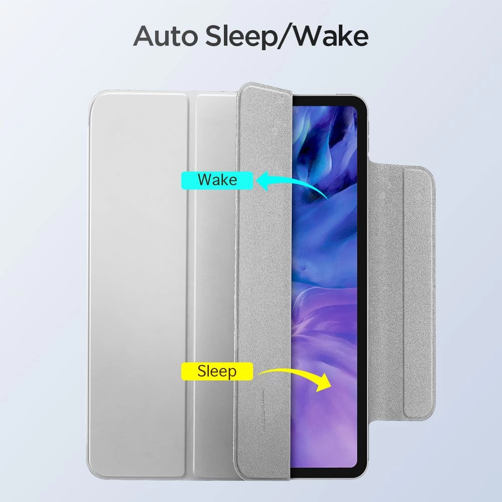 Apple iPad Pro 11 (2021) tahvelarvuti ümbris hõbe ESR Rebound Magnetic 