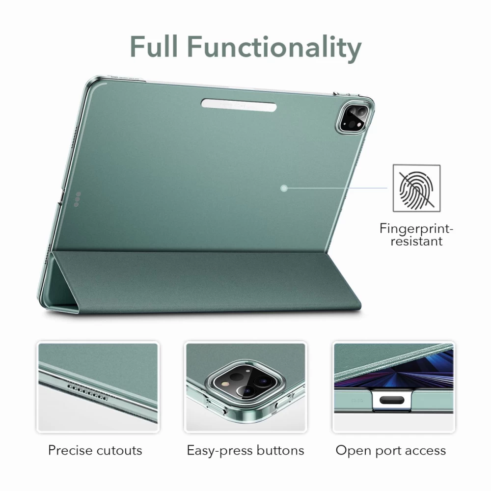 Apple iPad Pro 11 (2021) tahvelarvuti ümbris roheline ESR Ascend Trifold 