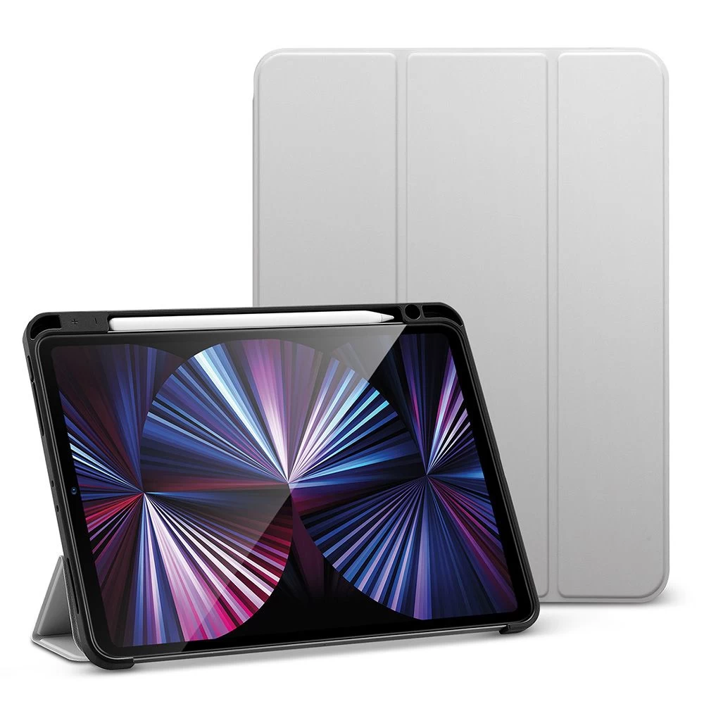 Apple iPad Pro 11 (2021) tahvelarvuti ümbris hall ESR Rebound Pencil