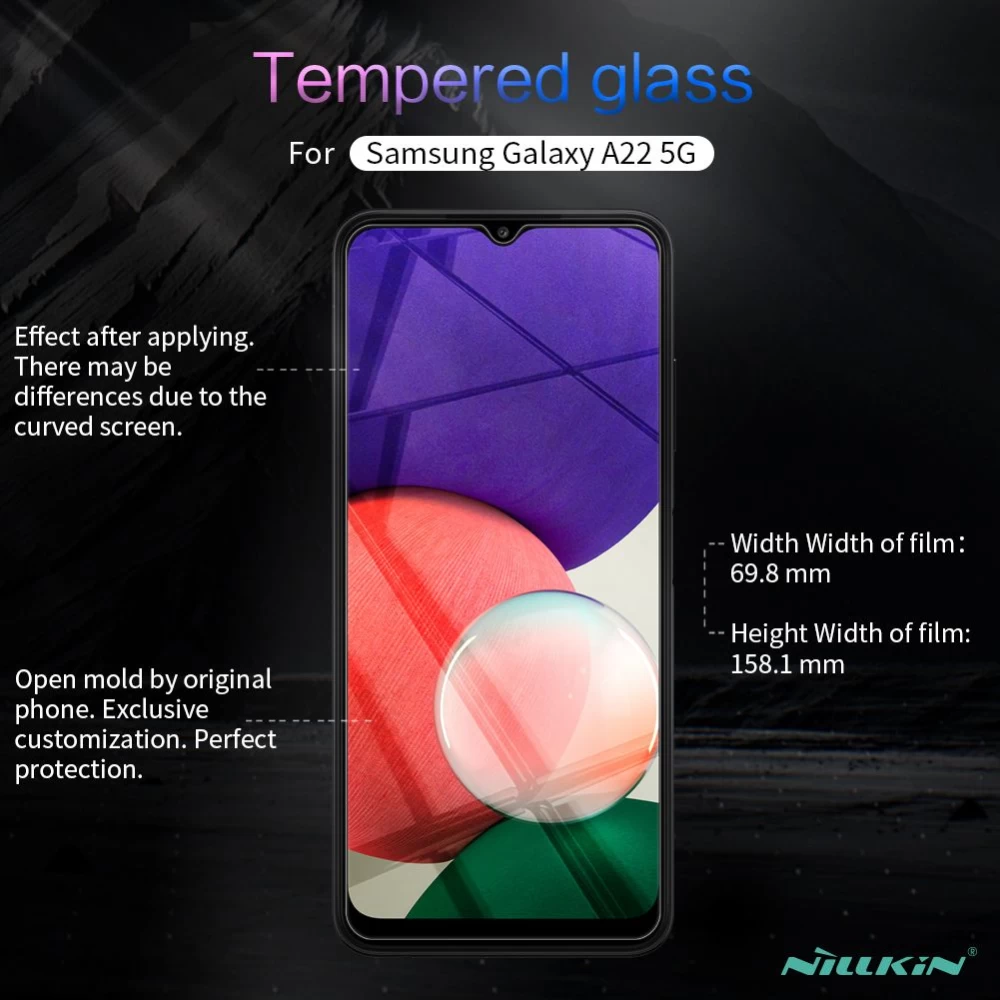 Samsung Galaxy A22 apsauginis stiklas  Nillkin H+PRO 5G