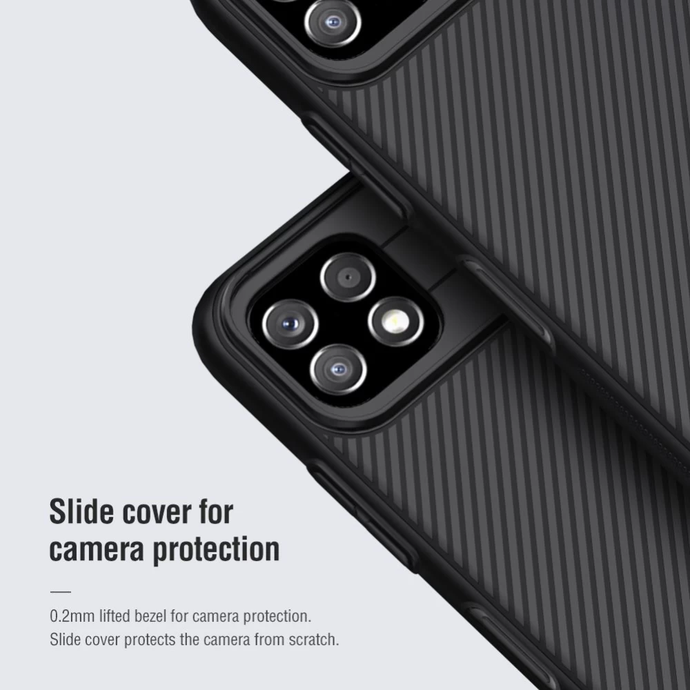 Samsung Galaxy A22 dėklas Juoda Nillkin CamShield  5G