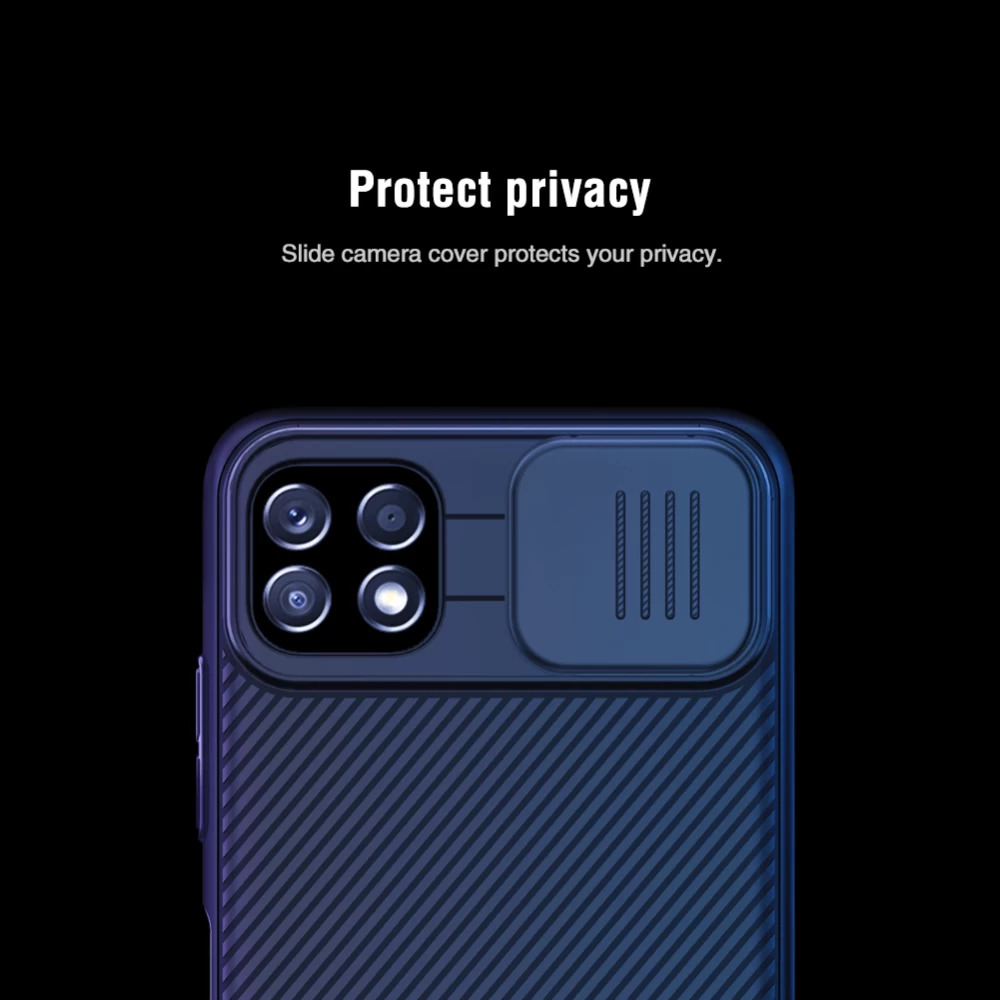 Samsung Galaxy A22 dėklas Juoda Nillkin CamShield  5G