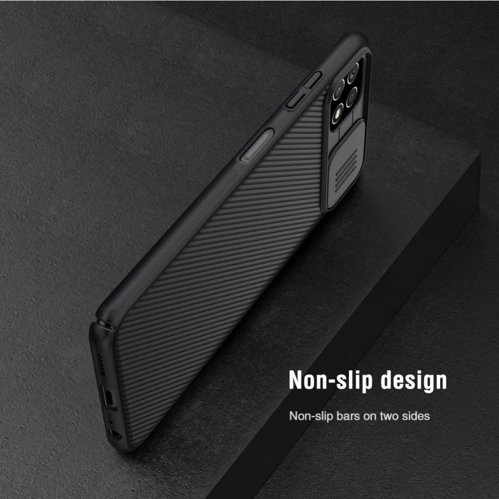 Samsung Galaxy A22 dėklas Juoda Nillkin CamShield  5G