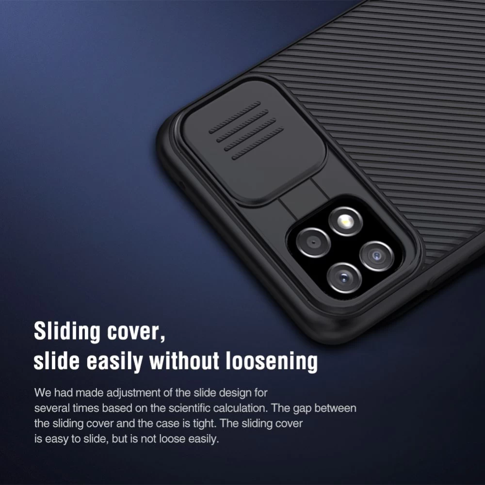 Samsung Galaxy A22 dėklas Juoda Nillkin CamShield  5G