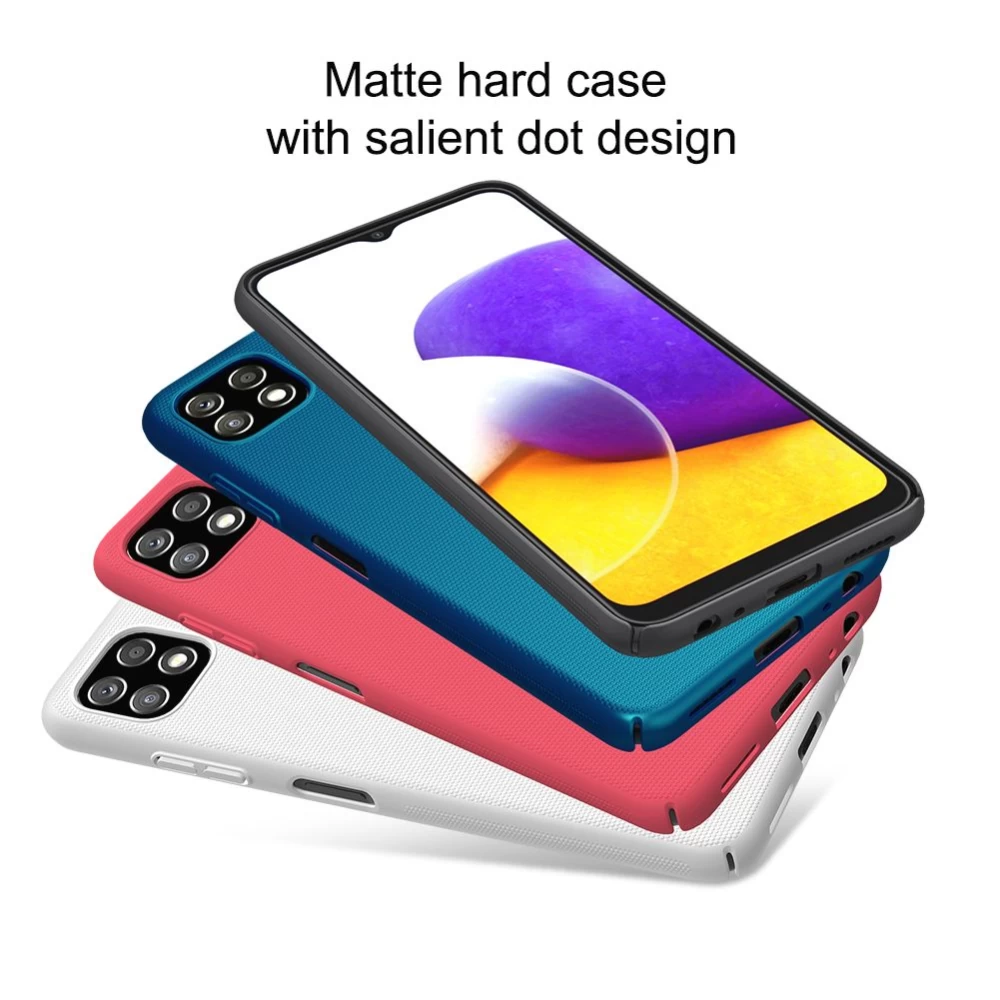 Samsung Galaxy A22 dėklas raudonas Nillkin Super Frosted Shield  5G