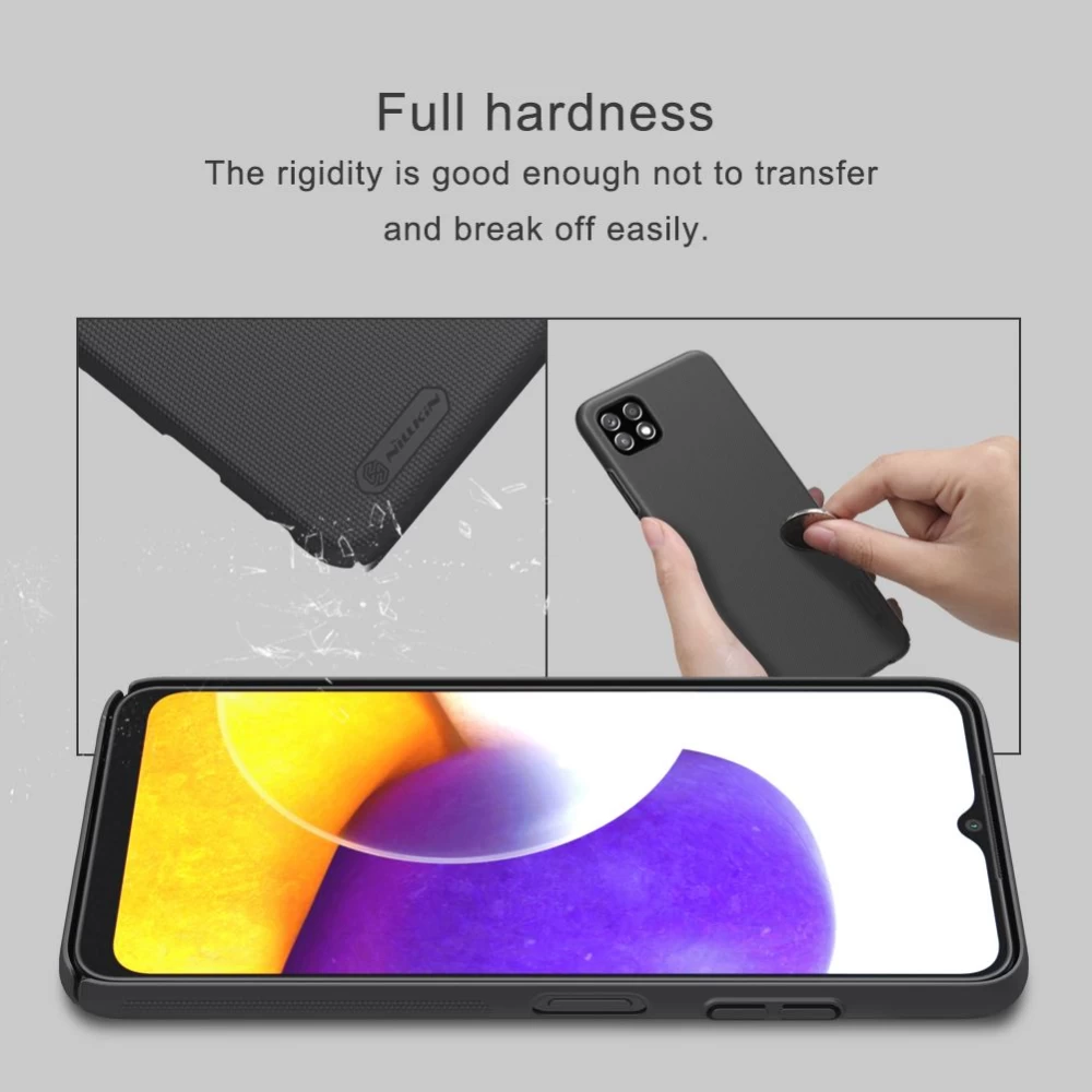 Samsung Galaxy A22 dėklas raudonas Nillkin Super Frosted Shield  5G