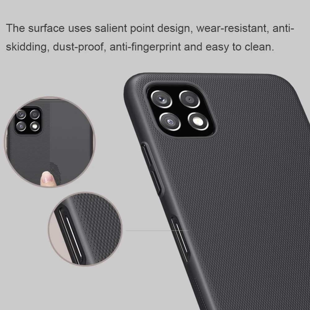 Samsung Galaxy A22 dėklas raudonas Nillkin Super Frosted Shield  5G