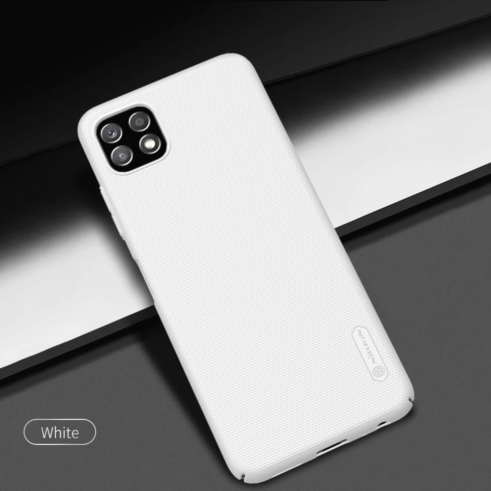 Samsung Galaxy A22 dėklas raudonas Nillkin Super Frosted Shield  5G